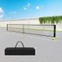 SPORTNOW Pickleball Netz, gelb-schwarz, 6,7m lang, mit Metallrahmen und Tragetasche. Für Sport & Fitnessgeräte.