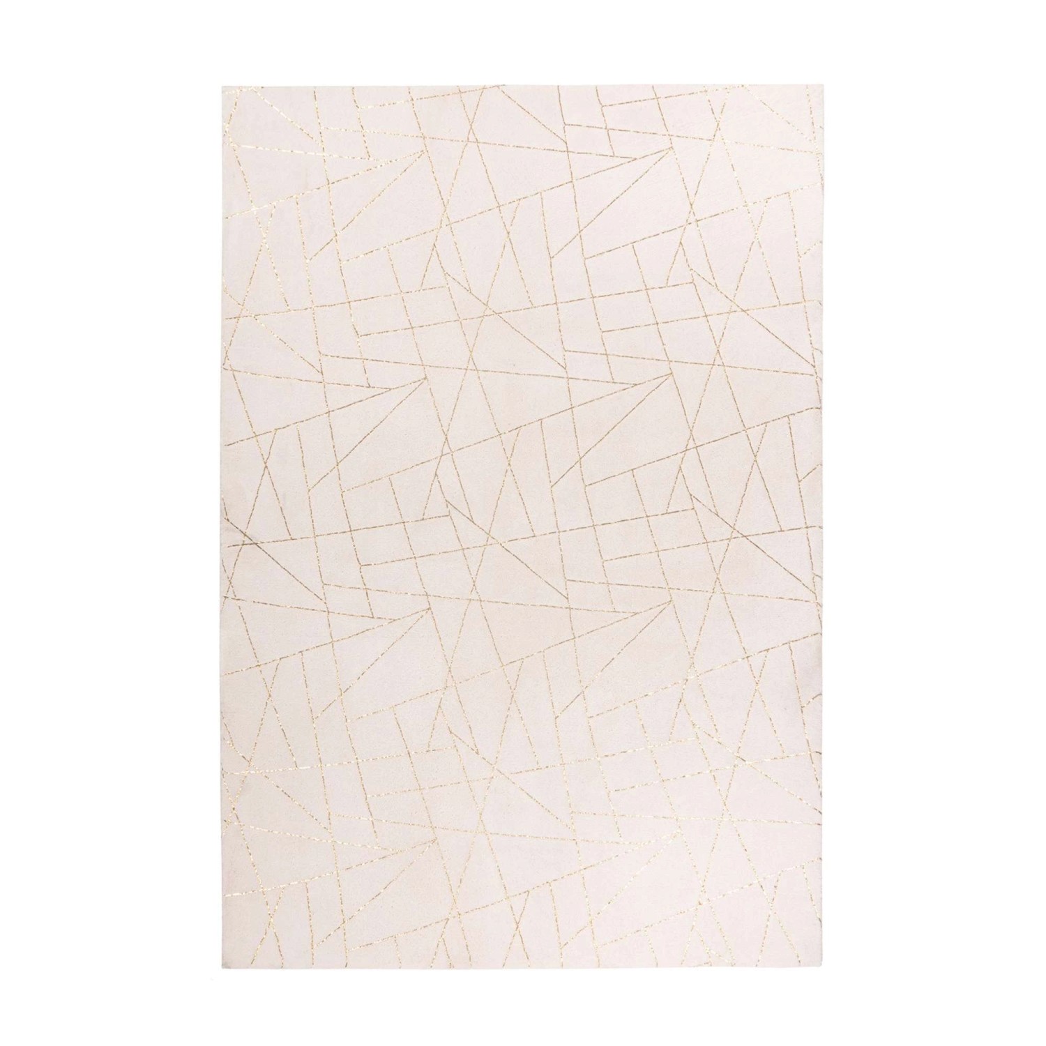 MeGusta Kurzflor Teppich Modern Creme Gold Weicher KurzflorTeppich 200 x 29 günstig online kaufen