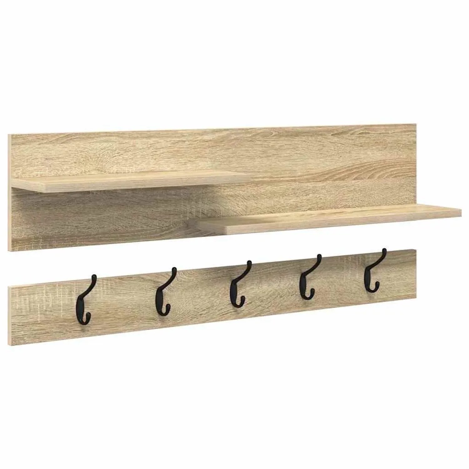 vidaXL Wandmontierter Nachttisch Sonoma-Eiche 90 x 15 x 36 cm 874421