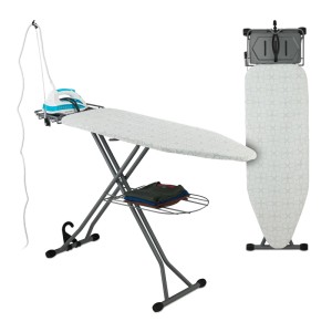 Relaxdays Bügelbrett Stahl Weiß Höhenverstellbar 115 cm x 39 cm 5,8 kg
