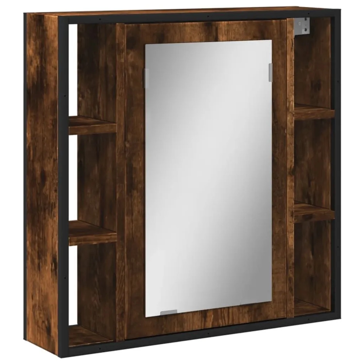 vidaXL Bad-Spiegelschrank Räuchereiche 60x16x60 cm Holzwerkstoff 842428
