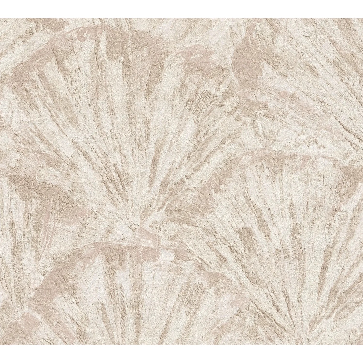 A.S. Creation Vliestapete mit grafischem Floral-Muster in Creme-Beige.