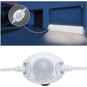 Paulmann MaxLED Night PIR Sensor: Bewegungsmelder für LED-Streifen, weiß, für 24V DC Systeme.