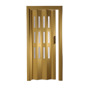 Forte Premium Kunststoff Zimmertür Luciana Braun Eiche Hell mit 3 Fenstern.