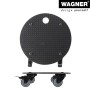 Wagner Pflanzenroller GH 0629, Ø 30cm, schwarz, mit Rollen und Feststellbremsen.