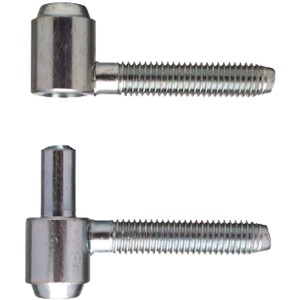 AnsaPro Einbohrband, verzinkt, 2er-Set für leichte Futtertüren.