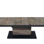 Rechteckiger Siena Garden Gartentisch Talina in Grau mit Keramikplatte und Aluminiumgestell, 90x160 cm.