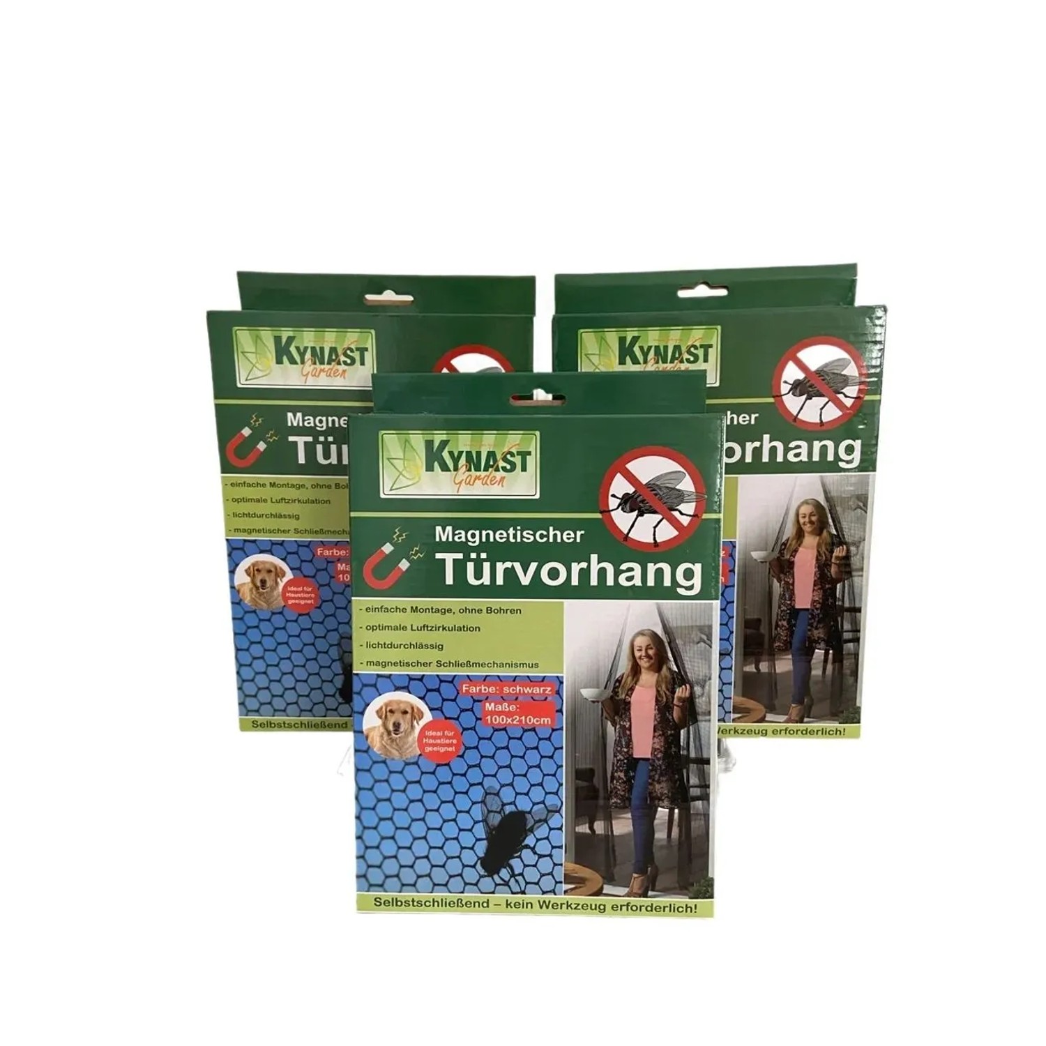 Thumbnail - Westfalia Fliegengitter TÜRvorhang aus Kunststoff Blau 100 X 210 cm