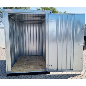 LagercontainerXXL 1,5m Lagercontainer mit Einflügeltür & Doppelverriegelung Voll Verzinkt 2,28x1,50x2,09