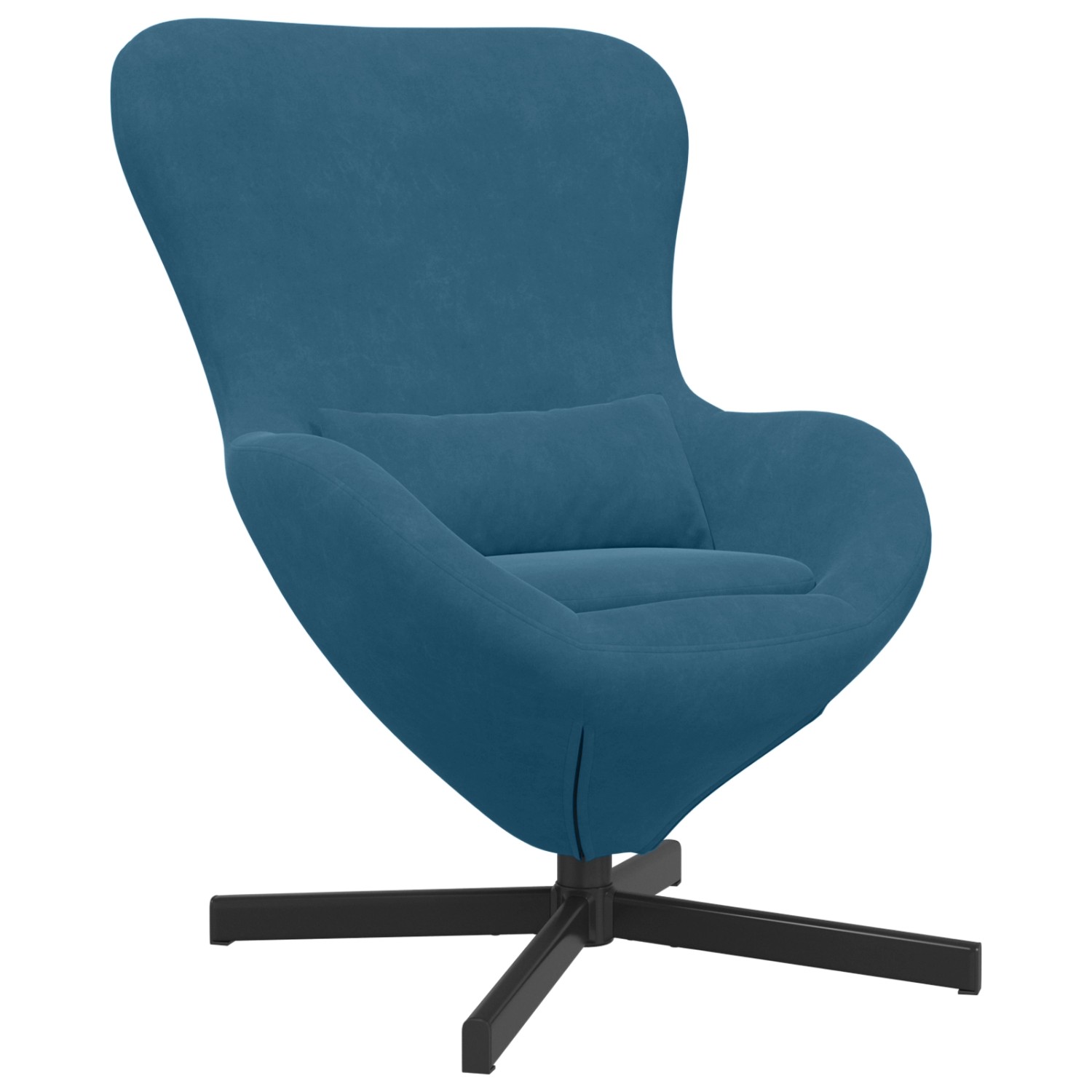 vidaXL Eiersessel Blau 63 x 73 x 90 cm Samt 42002755 günstig online kaufen