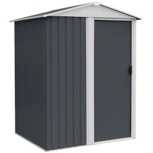 Home Deluxe Geräteschuppen Bohio S, 151x131x189 cm, Anthrazit, mit Schiebetür.