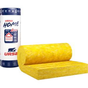 Ursa Home Klemmfilz Dämmplatte aus Glaswolle, 180 mm, gerollt und verpackt.