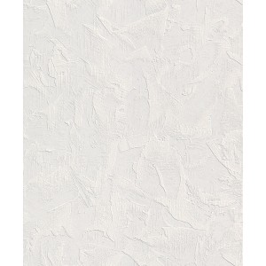 Weiße Rasch Vliestapete 143706 mit Putzstruktur für Wohnräume, 10,05x0,53m.