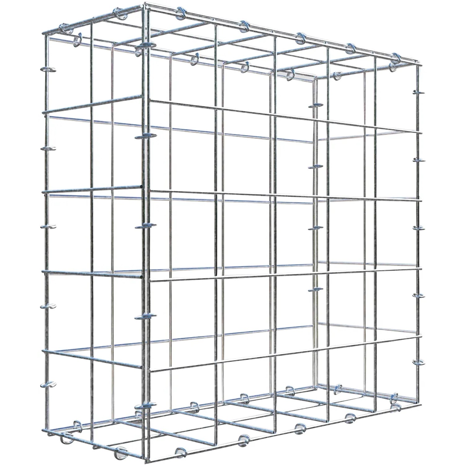 Gabiona C-Ring-Gabione 50 x 50 x 20 cm Maschenw 10 x 10 cm
