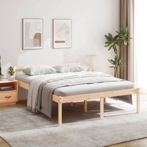 vidaXL Seniorenbett 160x200 cm Massivholz Kiefer 810624