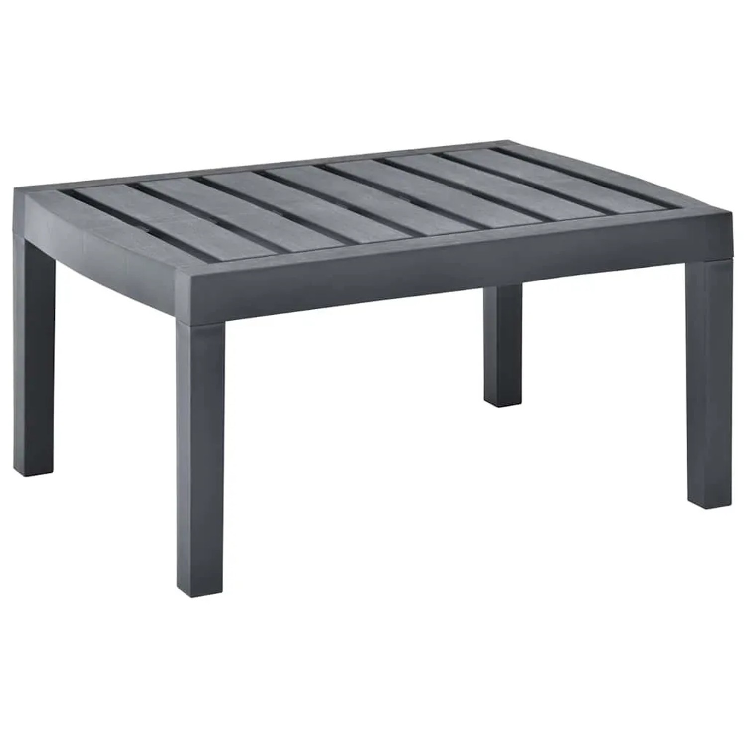 Furnicato Gartentisch Anthrazit 78x55x38 Cm Kunststoff