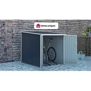 Vente-unique Fahrradbox Niki Anthrazitgrau 128 cm