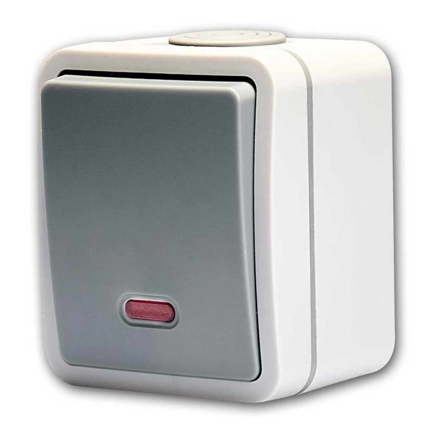 McPower FIX Schalter mit LED IP54 250V10A Steckanschlu