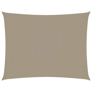 vidaXL Sonnensegel Oxford-Gewebe Rechteckig 3x6 m Taupe 135433