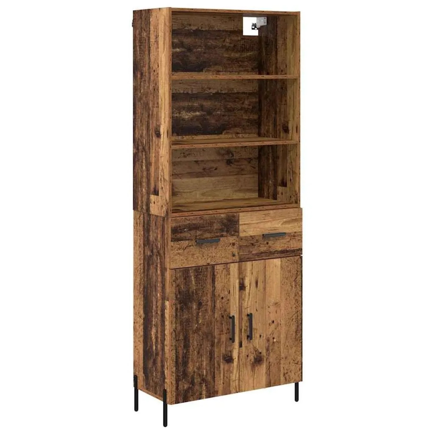 vidaXL Highboard Altholz 69,5 x 32,5 x 180 cm Holzwerkstoff 3415645 günstig online kaufen