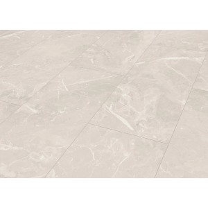 Classen Klick-Vinylboden ECO4All Style Veneto Bianco in Steinoptik, verlegt.