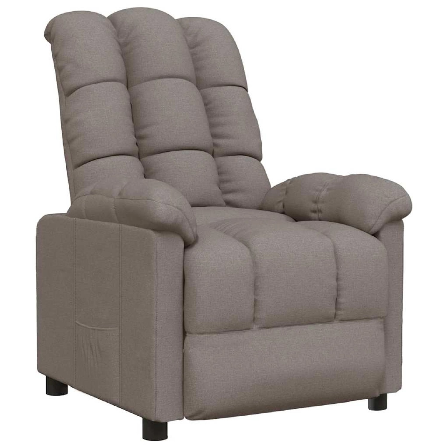 vidaXL Relaxsessel Taupe Stoff 289804