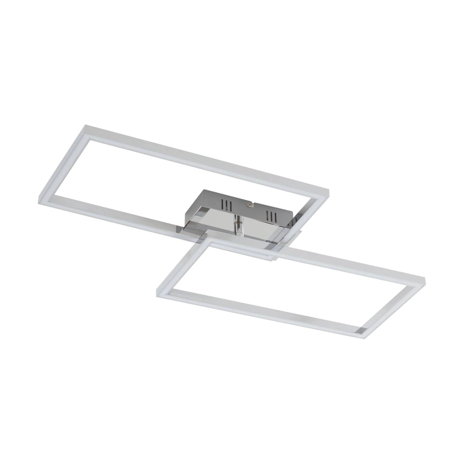 Lindby LED Deckenleuchte Panja 10012937 Dimmbar Modern in Chrom 2-flammig Wohnzimmerleuchte