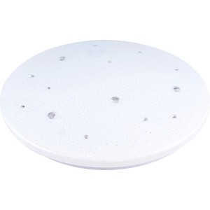 Weiße LED-Deckenleuchte Shining Diamond, 24W, Ø 35cm mit Lichtfarbenwechsel.