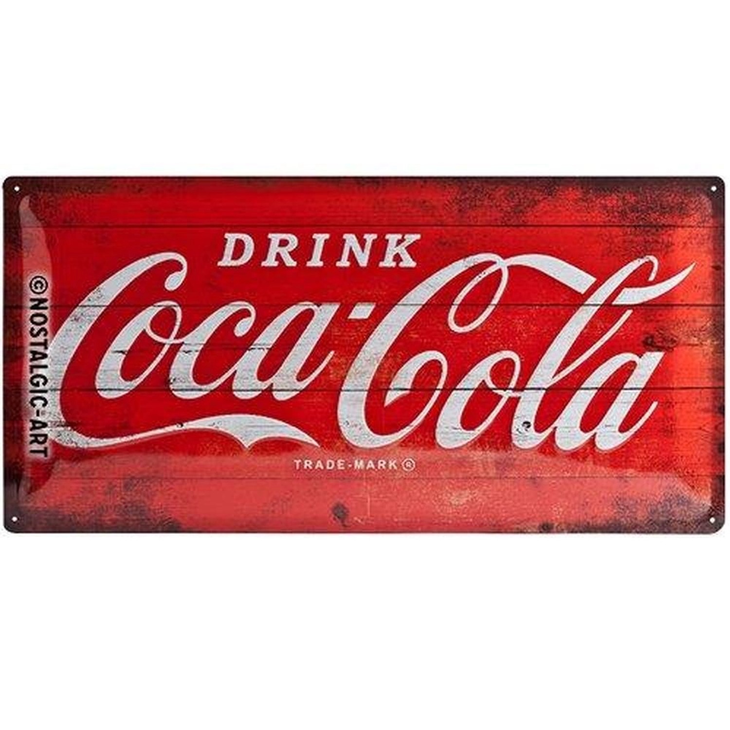 Nostalgic-Art Blechschild 25 x 50cm - Coca-Cola - Logo Red günstig online kaufen