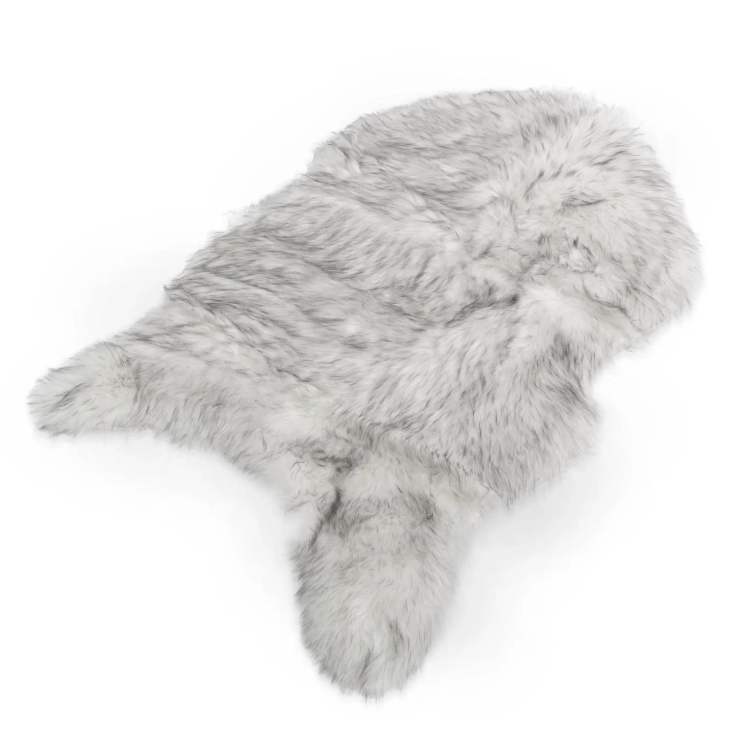 KARAT Kunstfell Nelly Flauschiges Dekofell Individuell Einsetzbar Black Tip