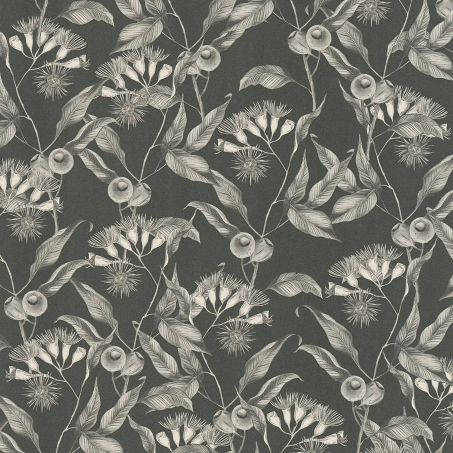 Tadessi Tapete Floral M1-No.4510 Vliestapete in Schwarz