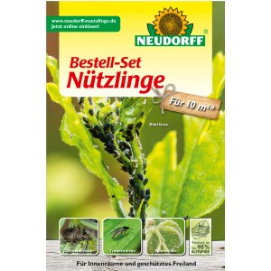 Neudorff Nützlinge Bestell-Set gegen Schadinsekten, z.B. Blattläuse auf Pflanze.
