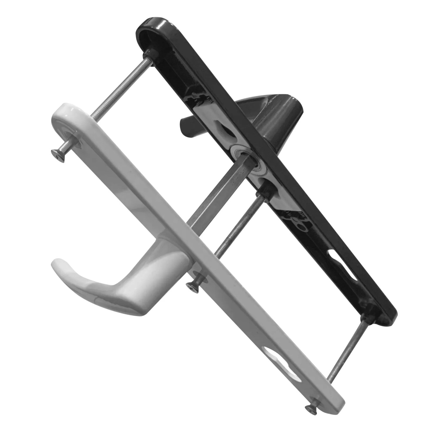 Türgriff-Garnitur Aluminium Weiß Antrazit 92 mm