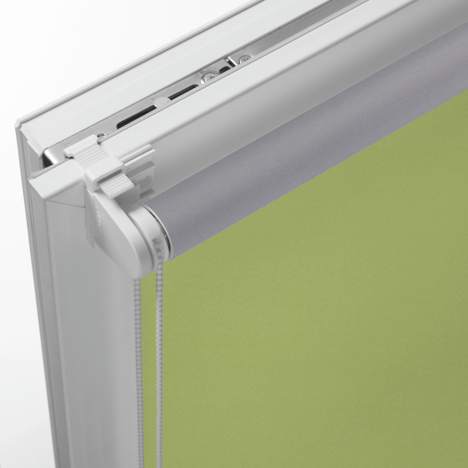 Gardinia EasyFix Thermo Rollo, 90x210 cm, Apfelgrün, Detailansicht.