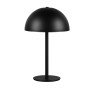 Schwarze Reality LED-Tischleuchte Munoz, dimmbar, Ø 13 cm.