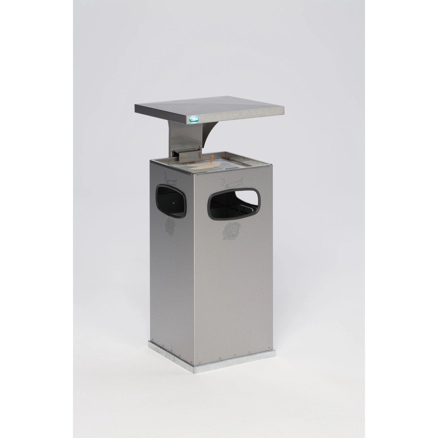 PROREGAL Kombiascher Mit Verstärktem Schutzdach 3 Einwurfklappen HxBxT 91 x günstig online kaufen