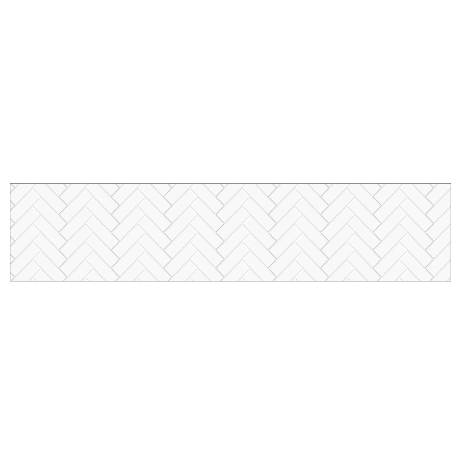 MySpotti Küchenrückwand Profix Cucina Herring Bone 270 x 60 cm Datcha Weiss