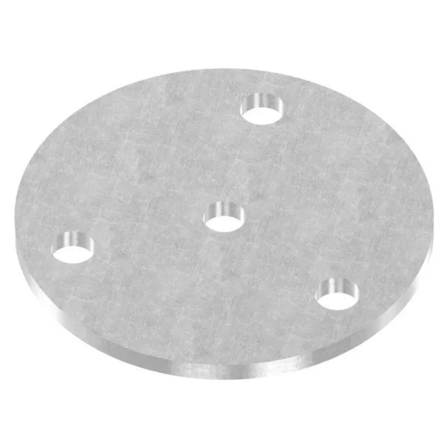 FeNau Ankerplatte Stahl Roh Ø 120 X 6 mm Mit 3 Bohrungen Ø 13 mm Mittelbohrung Ø 12,5 mm