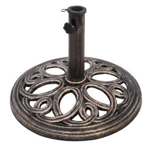 Costway Sonnenschirmständer Schirmständer für Schirmstangen Von 38/48 mm