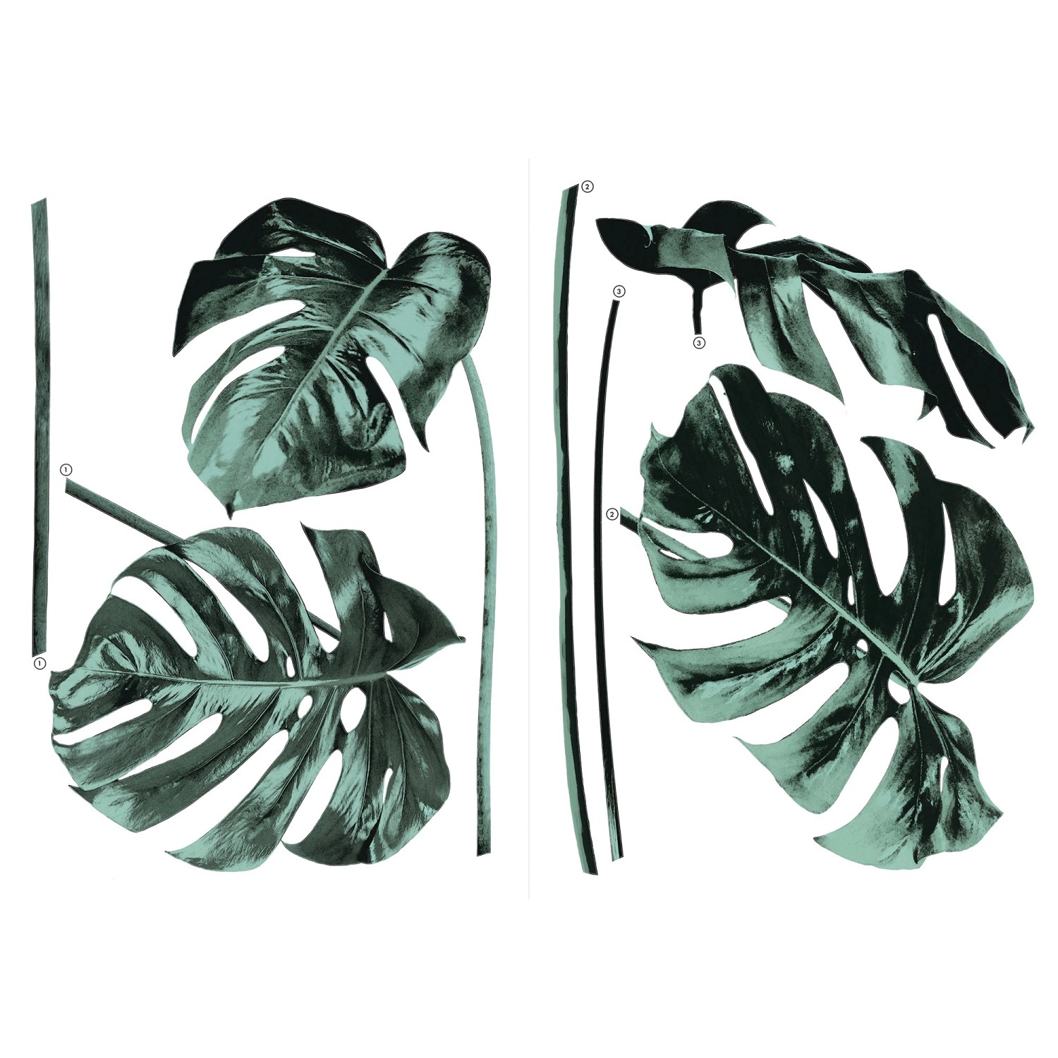 Komar Wandsticker Monstera Deliciosa 70 cm x 50 cm günstig online kaufen