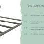 KDI-Unterleger für Karibu Gartenhaus aus Holz, bestehend aus kesseldruckimprägnierten Bodenbalken.