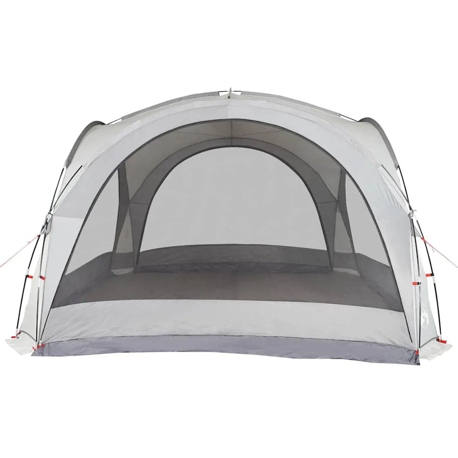 Weißes vidaXL Partyzelt mit Mesh-Wänden, ideal für Garten und Feiern. Wasserdichter Pavillon 360x360 cm.