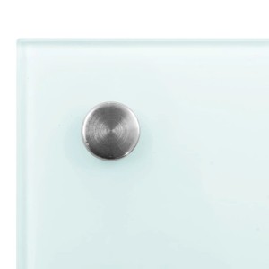 DELUKE Küchenrückwand Glas 100x40cm Weiß Wandverklediung Küche Wandschutz Spritzschutz Herdspritzschutz Glasplatte