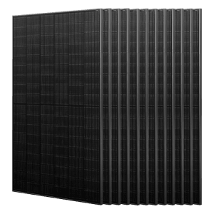 JA Solar 455W N-Typ Solarmodule, Bifazial Glas-Glas, Full Black, 12 Stück für Solaranlagen.