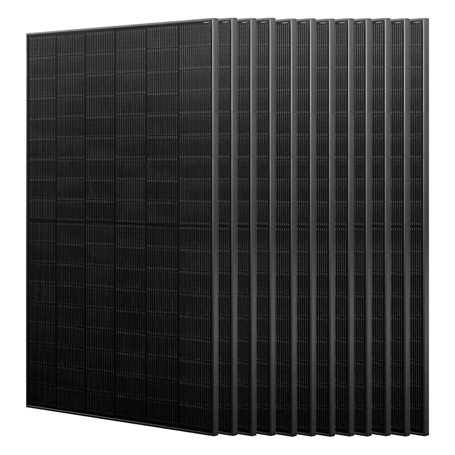 JA Solar 455W N-Typ Bifazial Glas-Glas Solarmodul Full Black 22.8% Effizienz 12pcs