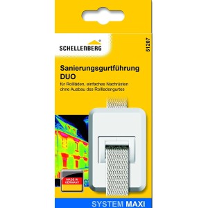 Schellenberg Sanierungsgurtführung Duo Maxi Weiß für Rollladen, mit Bürstendichtung.