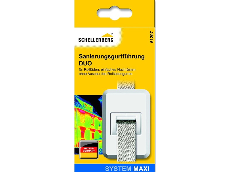 Schellenberg Duo Maxi Weiß Sanierungsgurtführung