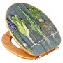 Banjado WC-Sitz aus Bambus mit Kräuter-Motiv. Toilettendeckel aus Holz mit Universal-Scharnieren.