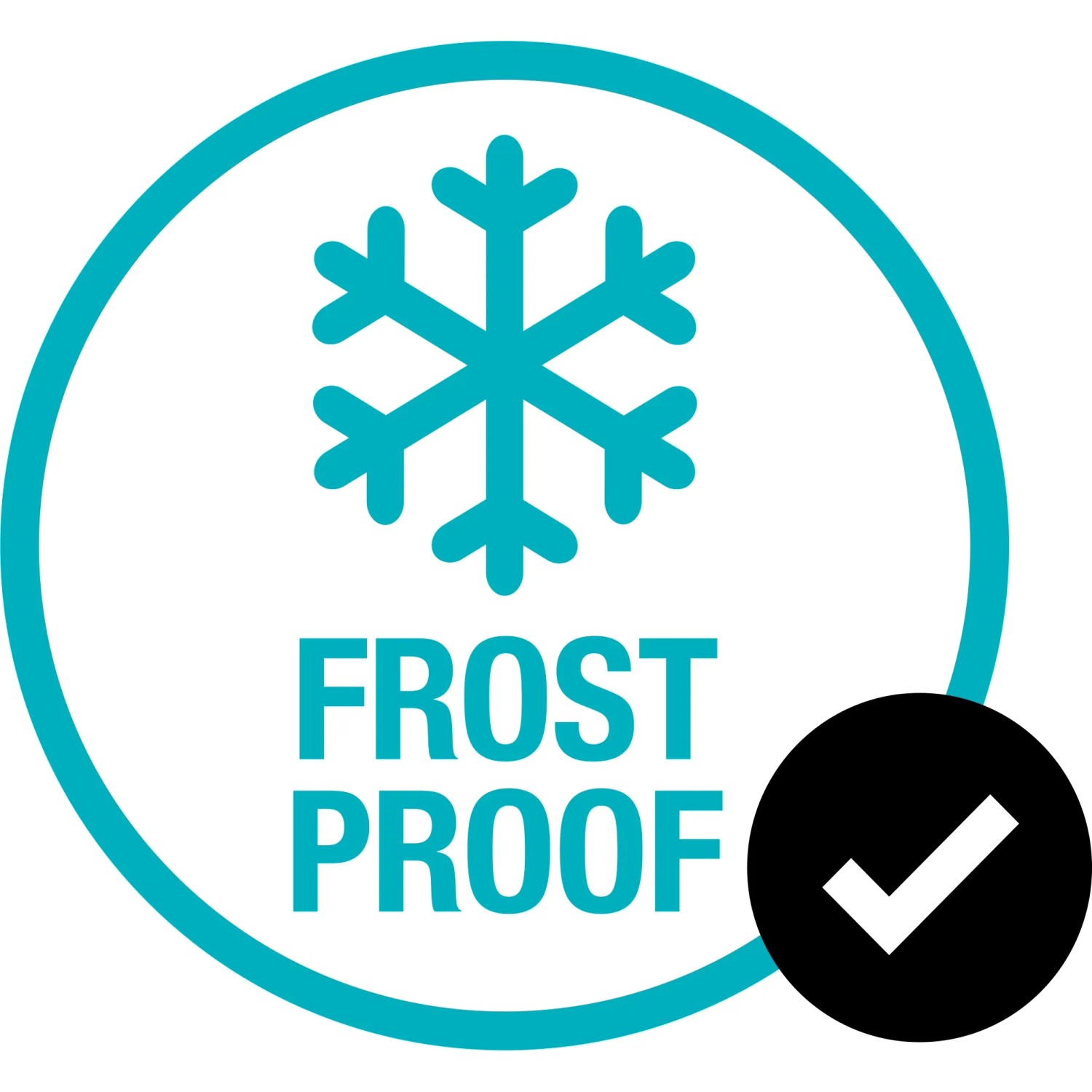 Symbol: Frostsicher. Gardena Bewässerungsbrause ist frostsicher.