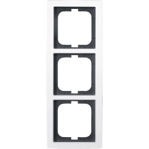 Busch-Jaeger Abdeckrahmen 3-fach Solo studioweiß für Schalter und Steckdosen.